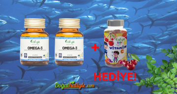 2 Adet Omega 3 60 Kapsül Alana 1 Adet Jelibon C Vitamini Hediye
